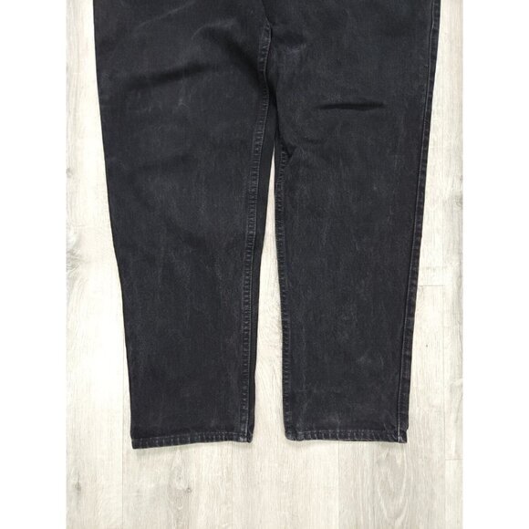 Vintage‎ Levis 545 Orange Tab Black Denim Loose Fit Jeans Mens 34x32 - Picture 4 of 10